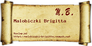 Malobiczki Brigitta névjegykártya